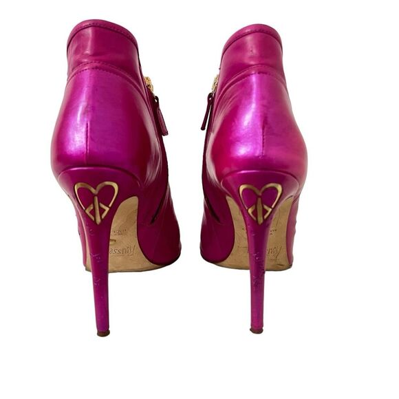 Jerome C Rousseau Womens Size 39 US 9 Pink Open Toe Love & Passion Bootie Rare - Picture 7 of 12